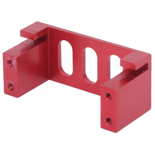 Metall styreservo feste med fast base aluminiumlegering RC servofeste for WLToys 104001 1/10 RC bil Rød