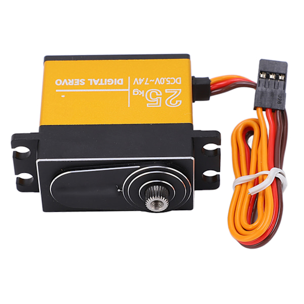 25KG RC-servo alumiiniseosvesitiivis metallivaihteinen digitaalinen servomoottori 1/8 1/10 kauko-ohjattavalle autolle