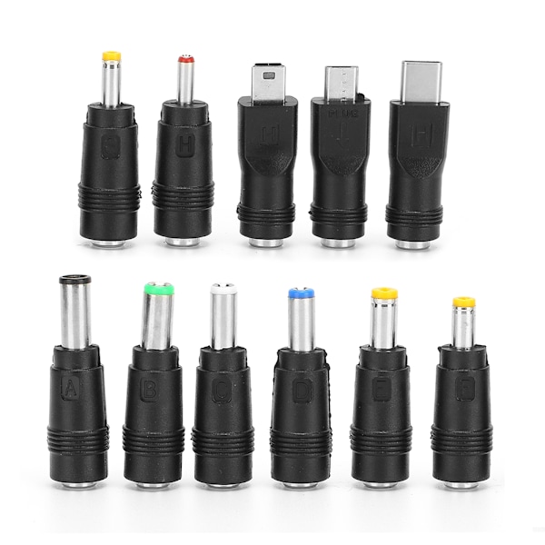 11st Adapterkontakt DC 5.5x2.1mm Hona till Hona Mini USB / Micro USB Laddarkontakter
