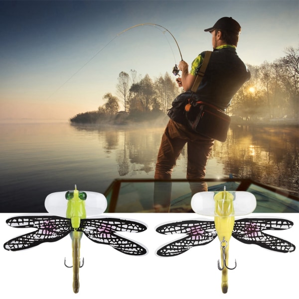 Fishing Bait Lure Life like Dragonfly Flytande flugfiskeflugor