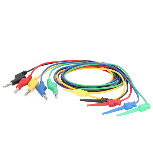 5 stk. banan-testledning multi meter testkabel ledningstråd 30VAC 60VDC 15A til vedligeholdelse