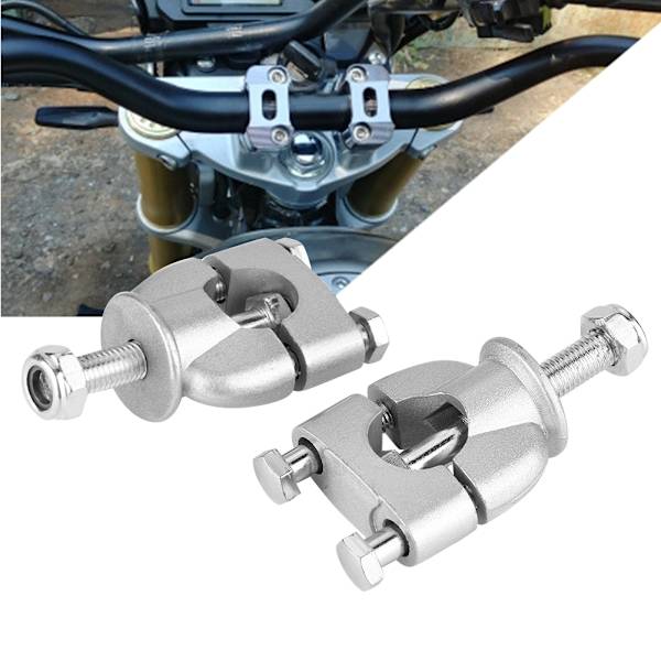 1 Par Aluminium Motorcykel Fäste Höjare 22mm Motorcykel Styre Fästklämmor