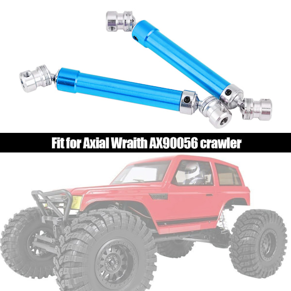 2st universaldrivledsaxel CVD RC delar för Axial Wraith AX90056 1/10 R/C bil (blå)