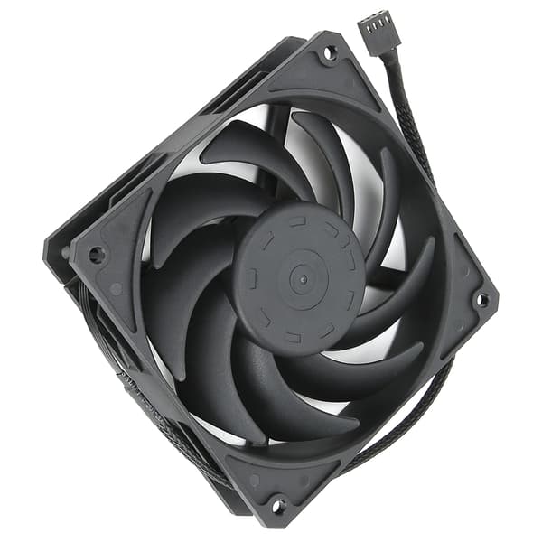 12 cm 2400 RPM Køleventilator Lavt Støjniveau Køler 4-Pin PWM Header Interface til Stationær Computer Sort