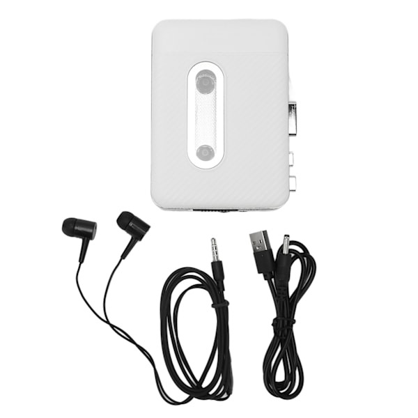 Kasettisolmi Retro USB -kasetit nauhoista MP3-muuntimeen Kannettava taskukasettisolmi kuulokkeilla matkustamiseen ja urheiluun