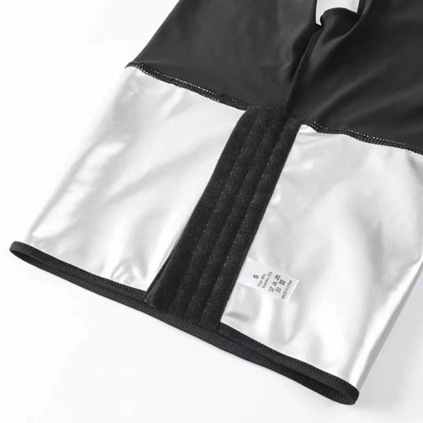 Saunashorts för kvinnor, termisk cirkulation, snabb svettning, höghög midja, yogashorts för fitness, löpning, höghög midja, storlek L