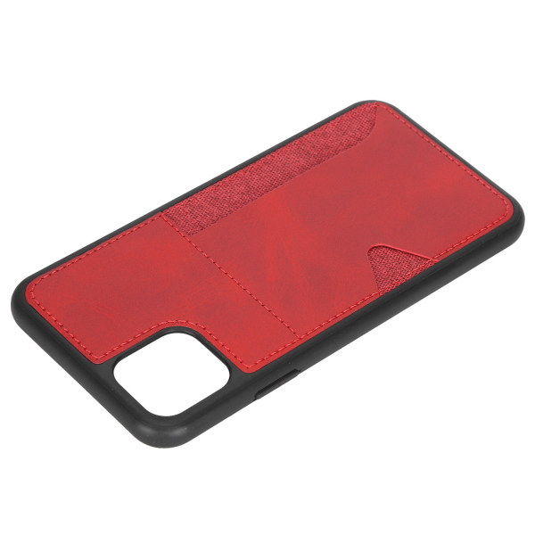 Case PU PC Ultra Slim Iskunkestävä phone case sivulompakolla IPhone 11 Pro MaxRedille