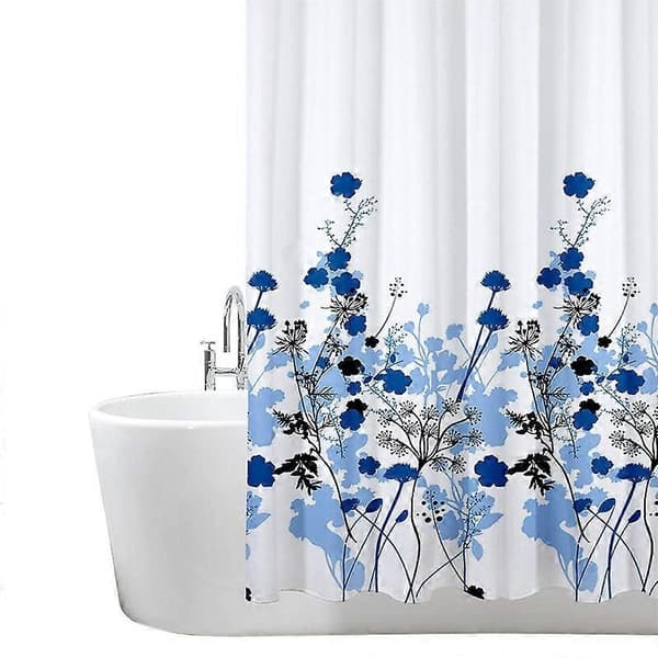 Duschdraperi Mögel- och Mildbeständigt - Blommönster