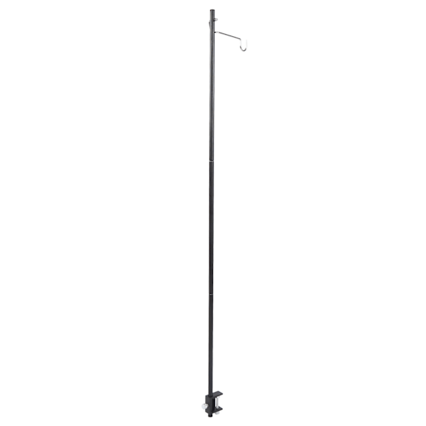Campinglygte Stativ Aluminiumlegering Foldbar Lampestang med Enkel Krog med Opbevaringspose til Camping