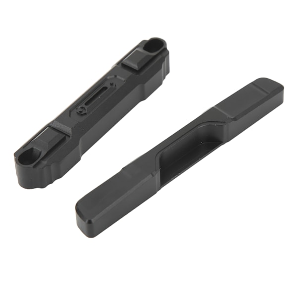 RC-stötfångare fram och bak i aluminiumlegering svart med vita LED-lampor RC-stötfångarfäste för Axial SCX24 AXI00005 AXI00002