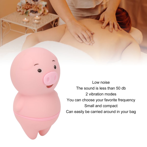 Piggy Clitoral Stimulator 2 Modi Vibrasjon Mini Søt Piggy Tongue Klitoral Stimulator for å lindre tretthet