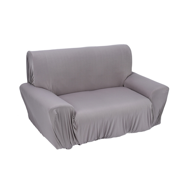 Sofaovertræk til to personer, strækbart, grå, 145~185 cm