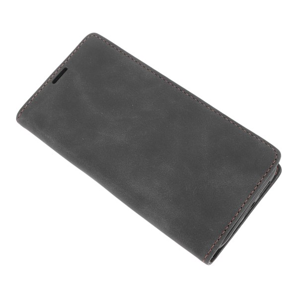 Wallet Case med Kortholder PU Læder Kickstand Kort Slots Case Holdbart Stødsikkert Telefon Cover All Round Beskyttelse Sort til IPhone 13