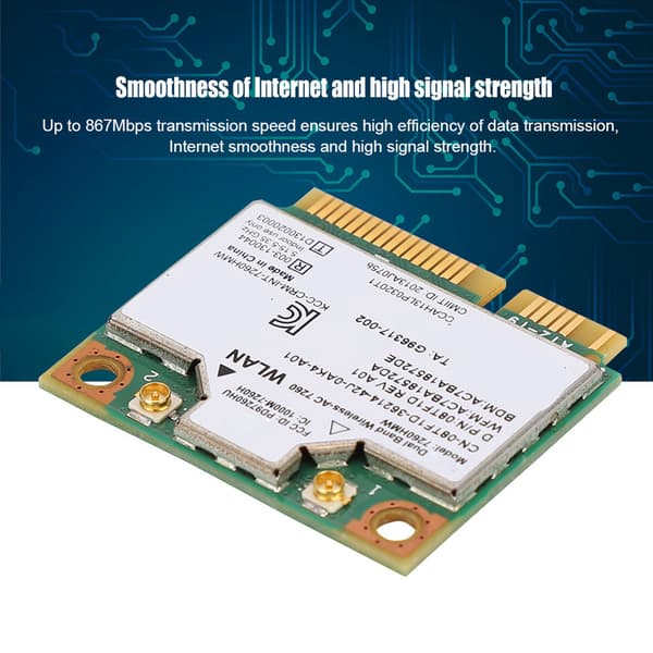 Til Intel 7260HMW Universal Netværkskort Bluetooth4.0 Mini PCI-E Interface NIC til bærbar computer