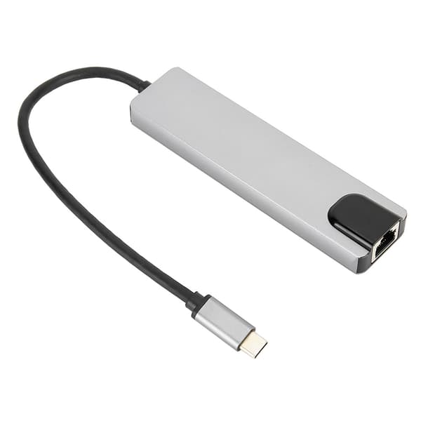 TypeC 6 i 1 Hub Multifunktionel Udvidelsesdock TypeC til UHd TYPEc HDTvSsrj45