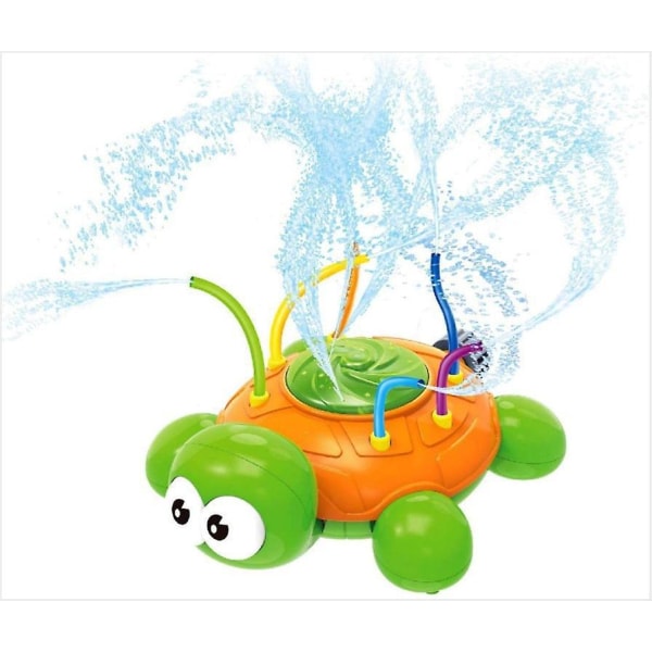 Sköldpaddsformad vattensprinkler för barn Utomhus vattenlek