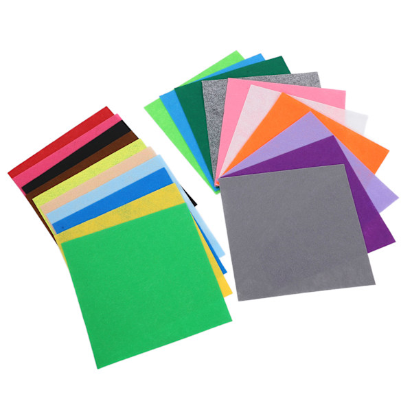 20 stk. Filtstofark Assorterede farver Blødt lugtfri 30x30 cm Filtklud til DIY-produktion Håndværk Syning