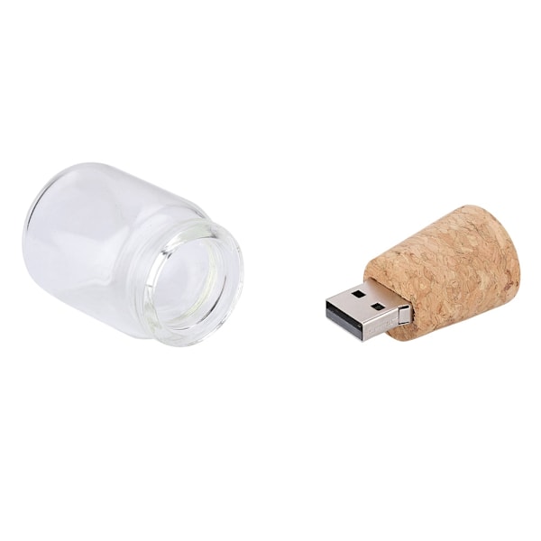 Ønskeflasker Flydende USB2.0 Flash Drive Træ Flash Memory Stick U Disk (32G)