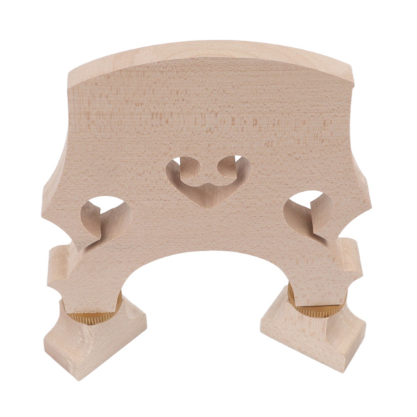 Fiolinbro Maple Wood Justerbar messingskrue Double Bass Bridge for erstatning 1/2