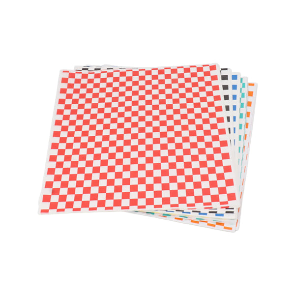 240 ark Checkered Dry Waxed Deli Paper Sheets Grease Resistant Food Basket Liners Deli Wrap Wax Paper Sheets för smörgåsar