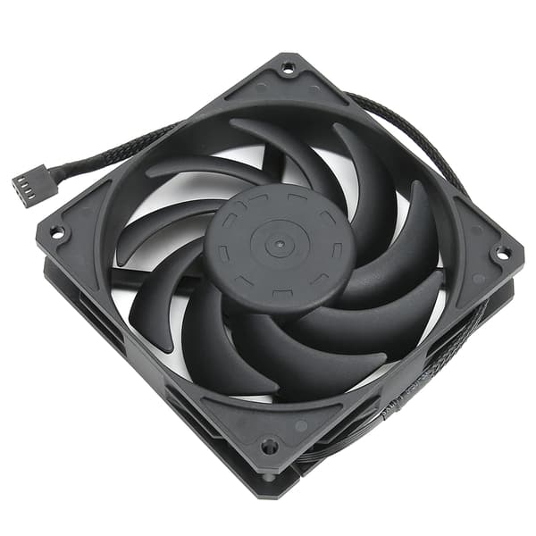 12 cm 2400 RPM Køleventilator Lavt Støjniveau Køler 4-Pin PWM Header Interface til Stationær Computer Sort