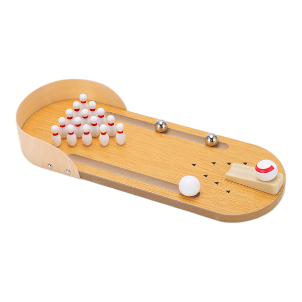 Mini bordsskive bowling legetøj Interessant ny justerbar bærbar indendørs brætspil