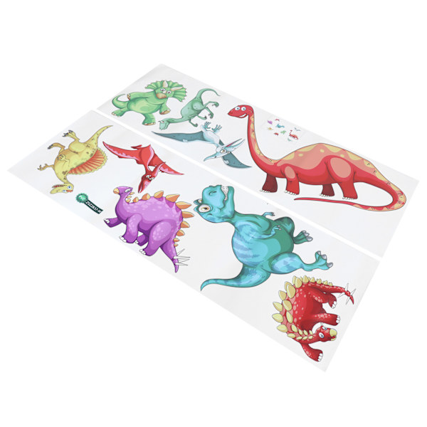 Seinän tarrat PVC itseliimautuva värikäs sarjakuva dinosaurus eläin tausta koristeelliset seinätarrat olohuoneeseen