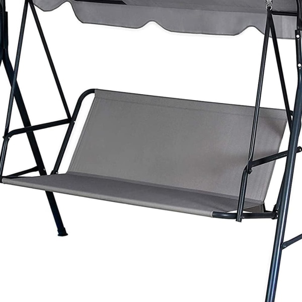 Hage swing stoltrekk og baldakin trekk sett (grå), hage swing stol trekk laget av slitesterkt 600D oxford stoff for utendørs
