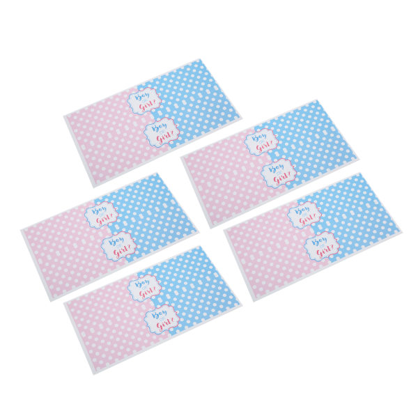 5 st vattenflasketiketter självhäftande blå rosa pojke eller flicka flasketiketter Anpassade flasketiketter för student för fest