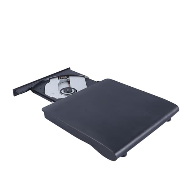 Ekstern DVD-drev USB 3.0 Højhastighedsbærbar DVD-læser til stationær pc bærbar computer Sort