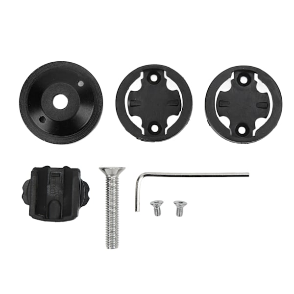 Cykelcomputerbeslag CNC-anodiseret 28,6 mm gaffelrør Diameter 304 Rustfrit stål Skruer Cykelstam Headset Cover Mount Sort