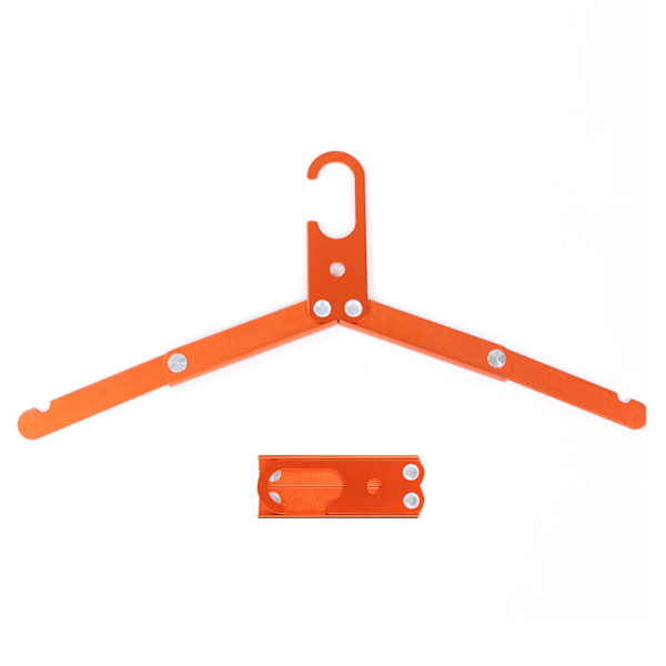 Rejse Hænger Foldbar Design Aluminium Legering Høj Styrke Letvægts Foldbar Tøj Hænger til Hjem Tirp Orange