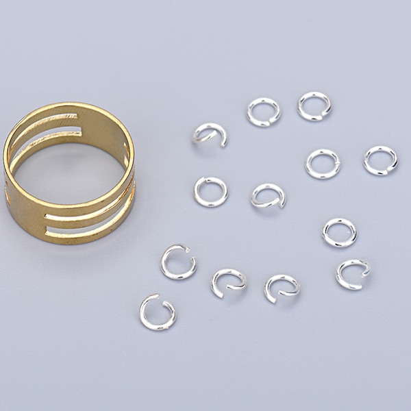 Øredobbel Making Åpen Ring Messing Materiale Kompakt Form DIY Hånd Åpen Sirkel Verktøy for Håndverk Smykker