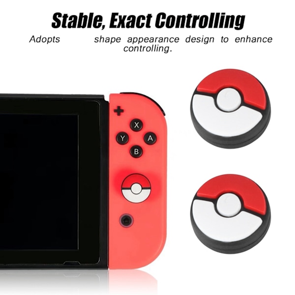 Poker Ball Knappfodral Tumgrepp Rocker Caps För Nintendo Switch
