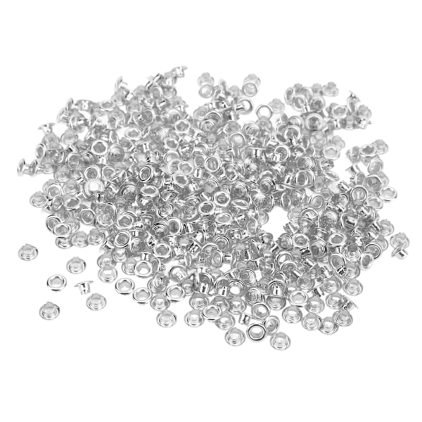 500 kpl Metalliset purjerenkaat Tukeva hieno työstö Hyvä sitkeys Purjerenkaan läpivienti matkalaukkuihin Kenkiin Hattuihin DesignHopea