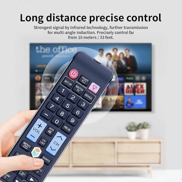 AA59-00652A Replacement Remote Control for Samsung TV, ABS TV Remote Control