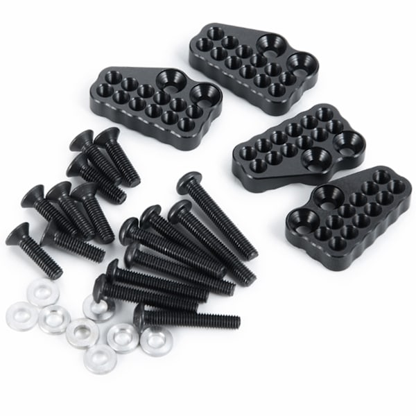 4st RC 1/10 aluminiumlegering stötdämparfäste för Axial SCX10 III AXI03004 CAPRA 1/10 RC biluppgraderingsdelar