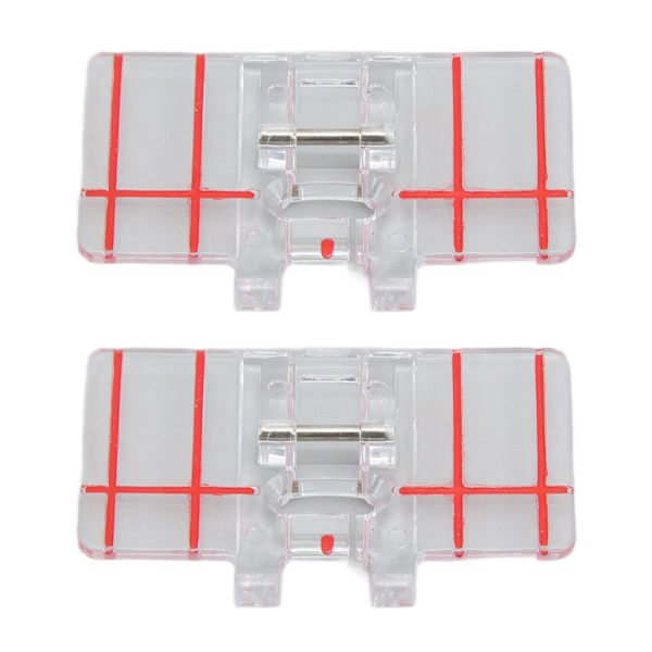 2 stk. Parallel Stitch Trykfod Plast Robust Holdbar Multifunktionel Symaskine Tilbehør til Husholdningsbrug