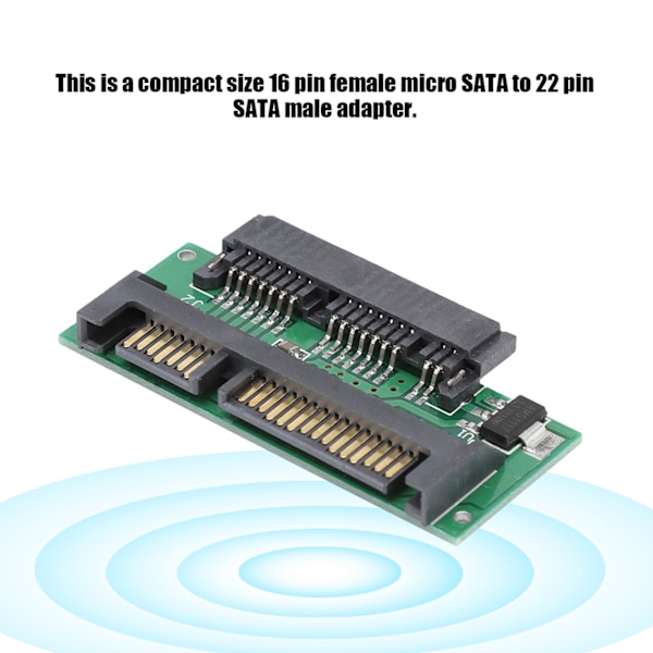 1,8 tuuman Micro SATA - SATA 2,5 SSD -kiintolevyn sovitinkortti