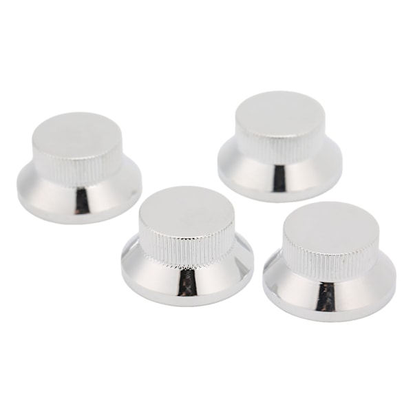 4 Stk Top Hat Knopper Elektrisk Guitar Lydstyrke Tonekontrol Metal til Potentiometer Bas