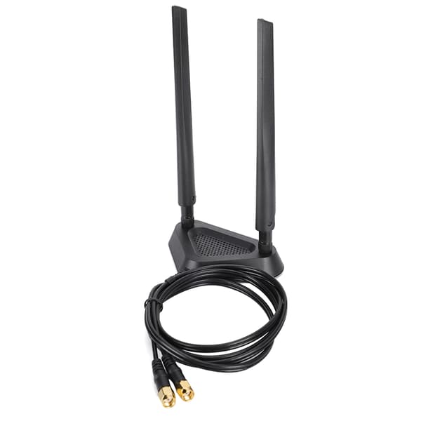 Dualbandantenn 2.4G / 5G SMA 6DB Rundstrålande Hög Förstärkning Extern Triangulär Bas