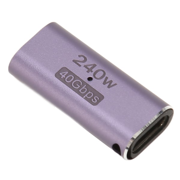 USB4.0 C-naaras-naar-naaras-sovitin, tukee PD 240W 40Gbps 8K 60Hz USB Type C -liitäntää kannettaville tietokoneille, puhelimille ja muille Type C -laitteille