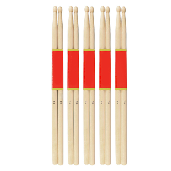 12 par Maple Drum Stick 7A Trätrumstick för nybörjare Student Rockband Percussion Tillbehör