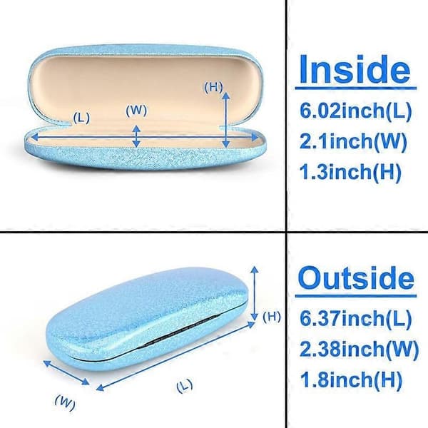 Unisex Hard Shell Eyeglass Case, Protective Case For Glasses