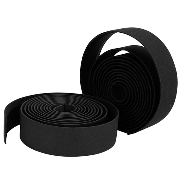 2 stk sykkelstyretape Behagelig, sklisikker, svettsikker og slitesterk sykkelstyretape for landeveissykler (svart)
