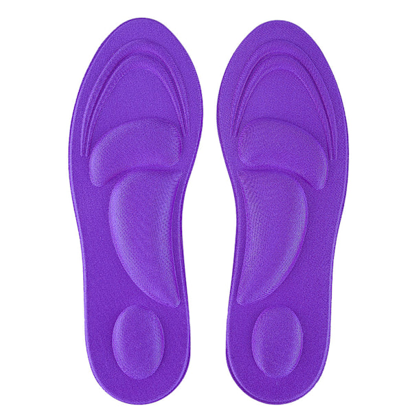 Ortopediset pohjalliset Lattajalat Holvituki Memory Foam -pohjallinen Kenkäpehmuste Mukavuus Violetti naisille