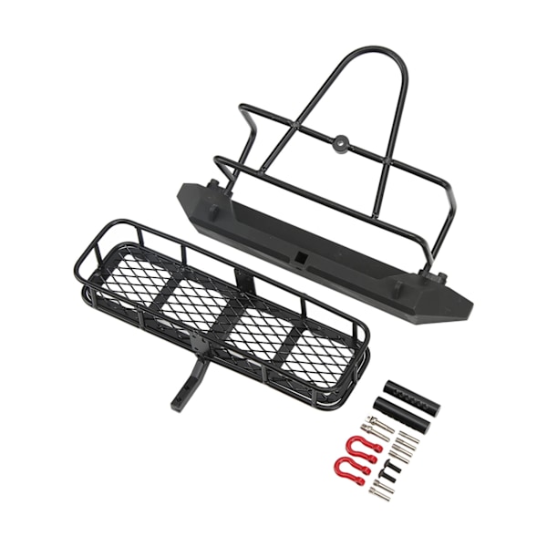 Slidstærk bagerste kofanger i metal til TRX‑4 SCX10 90046 SCX10III 90047 1/10 RC opgraderingsdele