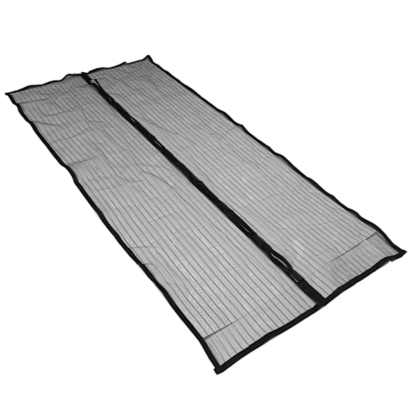 210x100cm Myggenet Dør Magnetisk Lukning Automatisk Fuld Ramme Insektsikret Vertikal Mesh Myggenet Dør (Sort)