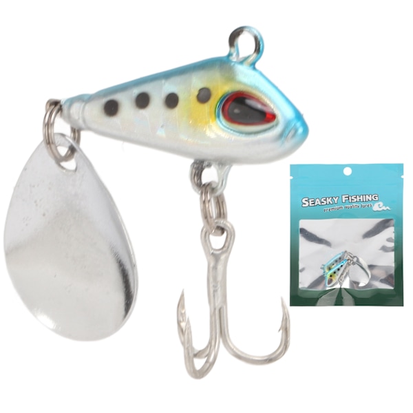 Fiske VIB Metal Mini Lures 5g konstgjorda hårda falska bete VIB sked Långt kast Fishing LureBlue