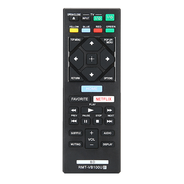 ABS Fjernkontroll Erstatningstilbehør for SONY RMT VB100U Svart